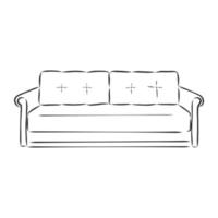 sofa vector sketch