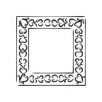 picture frame vector sketch