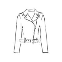 leather jacket vector sketch