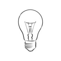 light bulb vector sketch