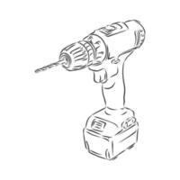 drill bit vector sketch