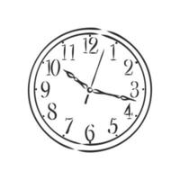 bosquejo del vector del reloj de pared