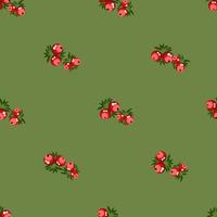 pattern with berries vector