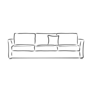 sofa vector sketch