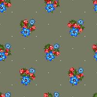 pattern with berries vector