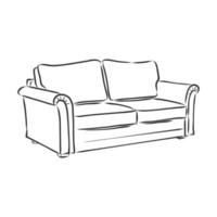 sofa vector sketch