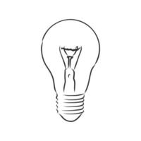 light bulb vector sketch