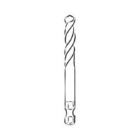 drill bit vector sketch