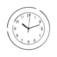 bosquejo del vector del reloj de pared