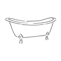 bath vector sketch