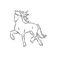 bosquejo del vector del caballo