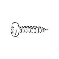 boceto vectorial autorroscante vector