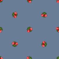 pattern with berries vector