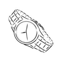 dibujo vectorial de reloj de pulsera vector