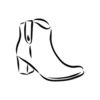 dibujo vectorial de zapatos de mujer vector