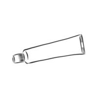 tube of cream cream vector sketch