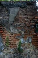 la textura de una pared de ladrillo rojo del palacio de un antiguo rey foto