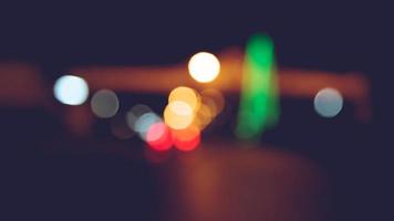 background blurred bokeh. Lights Ceremonies. Light the lights at night In celebrations photo