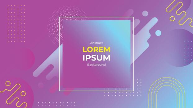 Colourful gradient background design. Abstract geometric background with fluid shapes and geometric shapes, poster design. vector