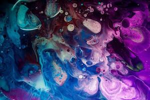 acrílico abstracto vierte el diseño de superficies de mármol líquido. foto