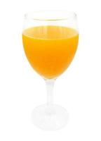 Glass of Orange juice  isolate on white background with clipping path. photo