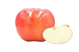 Fresh apple isolated on white background with clipping path. photo