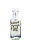 Glass bottle isolated on white background with clipping path. photo