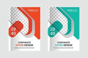 Professional business corporate book cover design template a4 or can be used to annual report, magazine, flyer, poster, banner, portfolio, company profile, website, brochure cover design vector