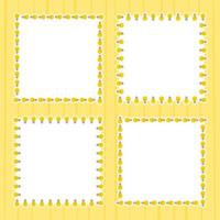 Frame with Bulb for banner, poster, and greeting card vector