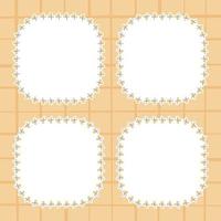 Frame with Scissor for banner, poster, and greeting card vector