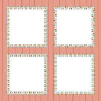 Frame with Test Tube for banner, poster, and greeting card vector
