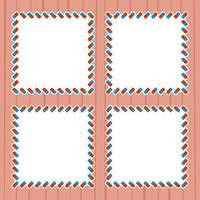 Frame with Eraser for banner, poster, and greeting card vector