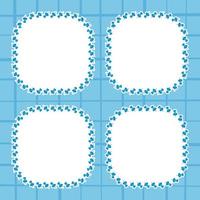 Frame with Push Pin for banner, poster, and greeting card vector