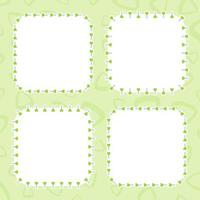 Frame with Erlenmeyer Flask for banner, poster, and greeting card vector