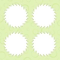 Frame with Crayon for banner, poster, and greeting card vector