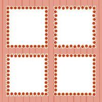 Frame with Apple for banner, poster, and greeting card vector