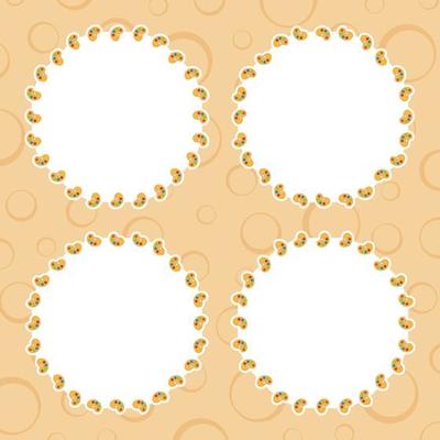 Frame with Art Palette for banner, poster, and greeting card