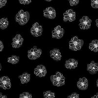capullos de flores botánico vector de patrones sin fisuras