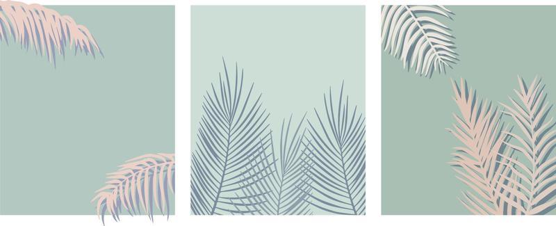 summer exotic backgrounds with palm branches