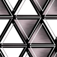 geometric vector seamless pattern metallic triangles