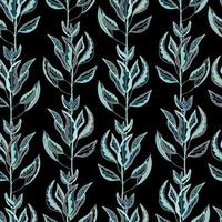 branches with colorful leaves vector seamless pattern