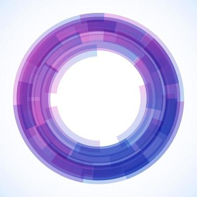 Geometric frame from circles, vector abstract background, wallpaper