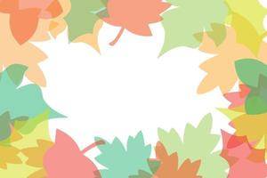 Fondo de otoño de vector brillante con hojas. patrón sin costuras tarjeta de felicitación, invitación, placa, banner de venta, etiqueta