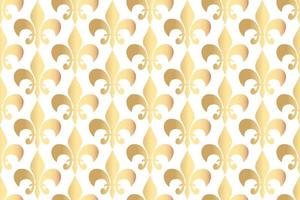 Royal heraldic lilies seamless pattern vector