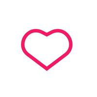 vector de icono de corazón. símbolo de amor signo del día de san valentín. me gusta icono