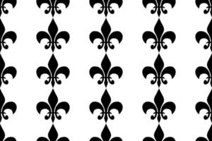 Royal heraldic lilies seamless pattern fabric print vector