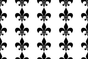 Royal heraldic lilies seamless pattern fabric print vector