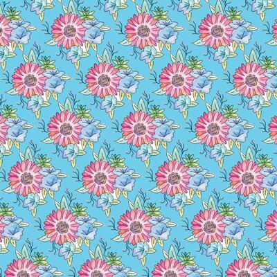 Pattern with simple pretty small flowers, little floral liberty seamless texture background. Spring, summer romantic blossom flower garden seamless pattern for your designs