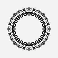 circle frame isolated on white background vector