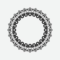 circle frame isolated on white background vector